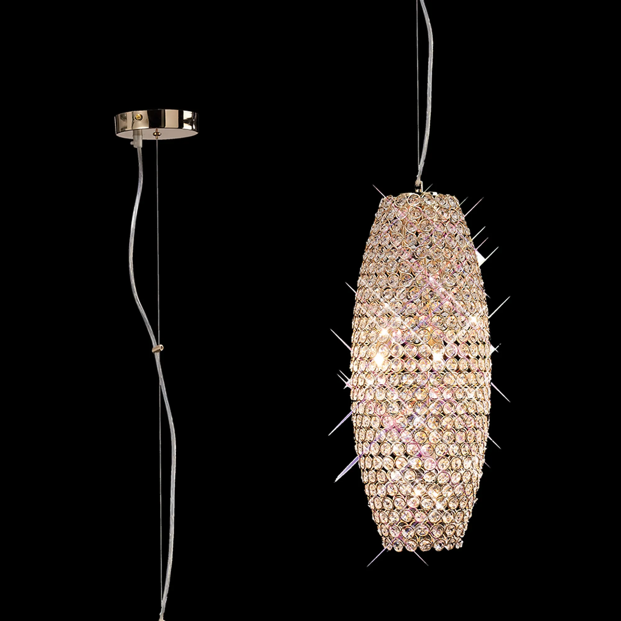 Kos Crystal Ceiling Lights Diyas Single Crystal Pendants Kos Crystal Ceiling Lights Diyas Single Crystal Pendants